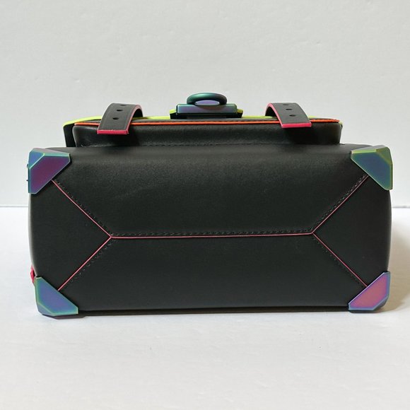 Michael Kors Manhattan Medium School Satchel Shoulder Crossbody Bag Black - Picture 6 of 12